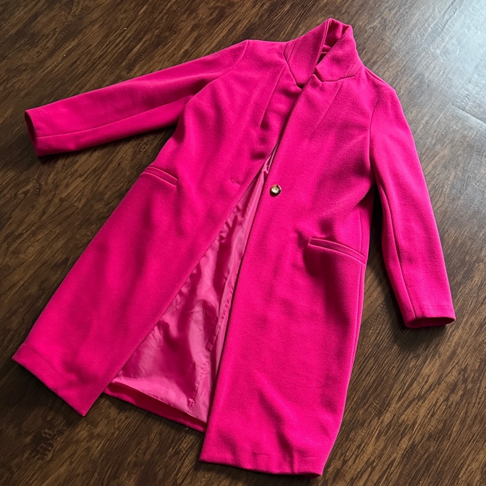 Vibrant Pink Long Coat